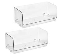 SHINEOFI 2pcs Stackable Makeup Rack with Wear and Break Resistance, Pet Storage Box for Desktop Use, Practical and Decorative Dressing Table Organiser Storage for Graduation Time