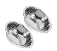 SHINEOFI 2pcs Stainless Steel Foot Basin Soak Feet Tub for Bathroom Kitchen round Wash Basin Laundry