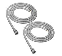 SHINEOFI 2pcs Stainless Steel Pull Out Faucet Hose Flexible Retractable Replacement for Bathroom Kitchen Taps Kink Handheld Shower Hose Accessory