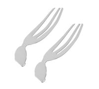 SHINEOFI 2pcs Stainless Steel Salad Servers Forks for Tossing and Serving, Creative Salad Hands Tool, Sturdy Flatware for Home Dining and Kitchen Use