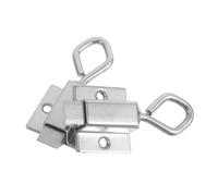 SHINEOFI 2pcs Stainless Steel Sliding Bolt Latch Lock Resilient Spring Loaded Latch Minimizes Door Noise Performance in High Humidity for Offices and Libraries