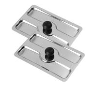 SHINEOFI 2pcs Stainless Steel Toaster Cover Household Bread Maker Lid Electric Cooker Protector Kitchen Dust Absorber for Home Use