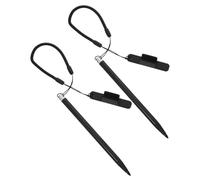 SHINEOFI 2pcs Stylus Pens for Touch Screens with Fine Tip, Resistive Stylus Pen for Tax Printer and Industrial Devices, Aluminium and Copper Material with Anti-lost Lanyard and Clip