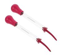 SHINEOFI 2pcs Suction Type Glass Electrolyte Battery Hydrometer Density Meter 1.100-1.300 Range for Automotive Hydraulic Testing and Battery Maintenance