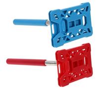 SHINEOFI 2pcs Telescopic Parking Card Holder Sticks for Car Toll Payment, Extendable Swiping Rods Parking Permit Grabber Tool with Red and Blue for Contactless Access
