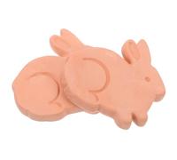 SHINEOFI 2pcs Terracotta Bread Warming Stones with Rabbit Design - Small Stoneware Bread Keeper for Food Storage and Serving Suitable for Baskets and Pastry Warming