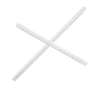 SHINEOFI 2pcs Transparent Architectural Scale Ruler Clear Plastic Measuring Tools for Home Office School Supplies Precision Pencil Ruler for Students and Professionals