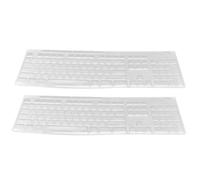 SHINEOFI 2pcs Transparent Keyboard Film for Silicone Keyboard Cover with Skid Protection Comfortable Fit