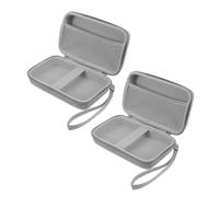 SHINEOFI 2pcs Travel Makeup Case Brush Storage Mini Suitcase Handbag Makeup Brush Holder Bag for Women Cosmetic Tool Storage Case