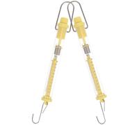 SHINEOFI 2pcs Tubular Spring Scales Dual Scale Newton Force Meter with Easy Hanging Plastic Cylinder for Physics Demonstrations and Experiments 0.5kg Capacity Random Color