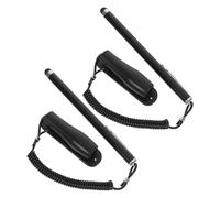 SHINEOFI 2pcs Universal Capacitive Stylus Pen for PC and Tablet with Smooth Touchscreen Experience and Spring Coil Lanyard, for Note-taking and Drawing