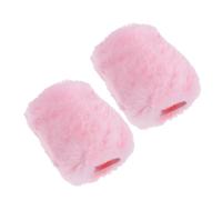 SHINEOFI 2pcs Universal Microphone Covers Plush Microphone Protective Cover for Mk4 and Mk8 Compatible Models, Artificial Wool Material, Lightweight and Close Fit, for Home and Ktv Use