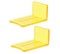 SHINEOFI 2pcs Vinyl Wrap Cutting Tool Precision Measurement Pp Scraper with 90 Degree Guide Ruler Universal Compatibility for Vehicle Wrapping Projects