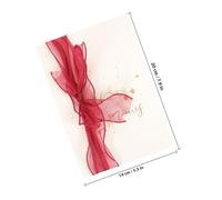 SHINEOFI 2pcs Wedding Vows Books Handy Vows Books Wedding Oath Cards Delicate Pearl Yarn Paper Not Easy to Fade Craftsmanship Pretty Color Matching and Bridal Shower