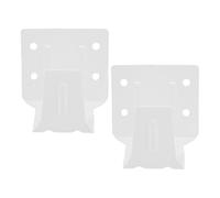 SHINEOFI 2pcs White Blind Mounting Brackets Center Support for Window Blinds Headrail Holder Mini Metal Replacement Parts for Venetian and Roller Shades Installation