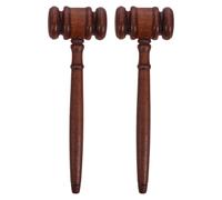 SHINEOFI 2pcs Wood Gavel Set for Judges and Lawyers with Smooth Finish and Natural Wax Treatment, Refined Style Accentuating Authority and Decorum, for Courtroom Ceremonies and Maintaining