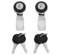 SHINEOFI 2pcs Zinc Alloy Round Cylinder Cabinet Locks with Key, Effortless Installation, Precision Cam Lock Design for Cupboard and Home Storage Security