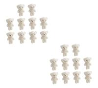 SHINEOFI 2sets 10pcs Mini Bear Plush Adorable DIY Keychain Decor for Backpacks Soft Tiny Bear Dolls for Birthday Valentine Day and More 10pcs*2