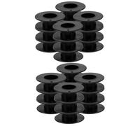 SHINEOFI 2sets Compact Plastic Bobbins for Sewing Machines Durable Replaceable Thread Spools Smooth Rotation for Embroidery DIY Household and Factory Use 12pcs*2
