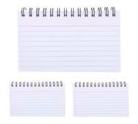 SHINEOFI 3 Pack Pocket Size Spiral Index Cards, Small Notepad Memo Pads