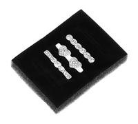 SHINEOFI 3 Pcs Alloy Watchband Charms for Women Smartwatch Straps | Smooth Silver Finish, Lightweight Wear-resistant Loops, Slides over Leather Straps, Gifts for Fashion-conscious Users