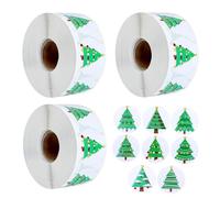 SHINEOFI 3 Rolls Christmas Seal Stickers Self Adhesive Winter Holiday Envelope Labels for Cards Presents Party Favor with Bright Fade Resistant Colors and Easy Residue Removal