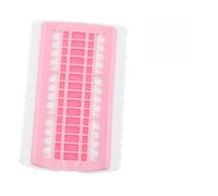 SHINEOFI 30-Hole Cross Stitch Thread Organizer Mini Plastic Embroidery Floss Organizer Thread Holder for Cross Stitching in Pink Jelly Color for Home Craft