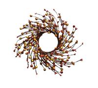 SHINEOFI 30cm Artificial Orange Berry Wreath Foam Material for Door Or Staircase, Lifelike Indoor Room Decoration Festive Atmosphere, Autumn Garland Decor for Home Or Office