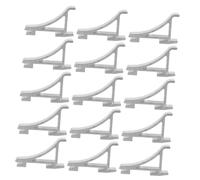 SHINEOFI 30pcs Aluminum Refrigerator Shelf Clips Heavy Duty Support Buckles for Freezer and Cooler Cabinets Stable Hook Design Wide Compatibility Flexible Installation Replacement Parts for