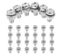 SHINEOFI 30pcs Bike Brake Cable Locking Bolt with Alloy Material, Quick Brake Response and Easy Installation, Suitable for Bicycle and Mountain Bike DIY Maintenance in Urban Environments