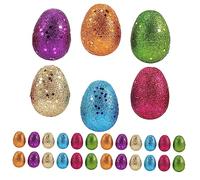 SHINEOFI 30pcs Chocolate Box Container Cookie Kit Fillers Gummy Party Supplies Drinks Fillable Party Favor Decorate Loot Egg Shape Holder Glitter Coin Edible
