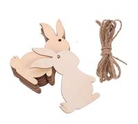 SHINEOFI 30pcs Easter Wooden Bunny Cutouts DIY Wooden Chips for Crafts Unfinished Wood Slices Painting Wood Easter Ornaments Suitable for Spring Decoration