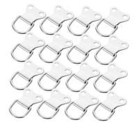 SHINEOFI 30pcs Heavy Duty D Ring Picture Frame Hooks Double Hole Wall Hanging Brackets for Mirrors Photo Frames Oil Paintings Modern Bull Head Style Multi Use Hangers for Hard Walls and