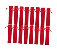 SHINEOFI 30pcs Lint Pencil Pouches with Drawstring Closure Soft Breathable Pen Bags for Fountain Pens for Office Travel and Event Presentation