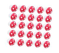 SHINEOFI 30Pcs Mini Resin Mushroom Ornaments Fairy Garden Decor Tiny Miniature Figurines for Micro Landscape Bonsai Aquarium Craft