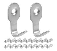 SHINEOFI 30pcs Mini Stainless Steel Hanging Hooks U Shaped Structure and Rounded Edges, Rustproof Metal Hooks for Clothes and Kitchen Utensils, for Hanging Behind Doors Near Sinks