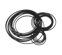 SHINEOFI 30pcs Recorder Rubber Belts Square Folded Replacement Cassette Tape Player Belts for Smooth Rotation Cassette Deck Drive Compatible with Dvd CD Vcr