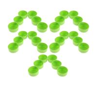 SHINEOFI 30pcs Reptile Feeding Bowl round Gecko Water Dish for Small Pet Lizard Spider Amphibian Terrarium Tank