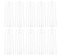 SHINEOFI 30pcs Stainless Steel Curtain Hooks Drapery Pleat Tape Holders for Various Thicknesses Rust-resistant Metal Clips for Window and Door Curtains
