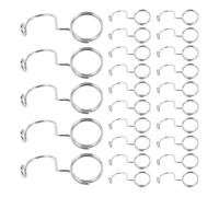 SHINEOFI 30pcs Stainless Steel Hanging Hanger Extender Hooks, Stackable Multilayer Closet Connectors with Secure Linking Design for Space Saving and Organised Closet or Bathroom Use