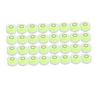 SHINEOFI 32 PCS Diameter Circular Bubble Level Spirit Level for Accurate Surface Measurement Stable Performance and Wear Resistant Material Suitable for Tripod and Camera Leveling