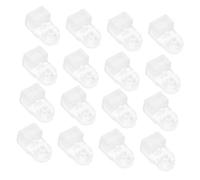 SHINEOFI 35pcs Clear Glass Retainer Clips with Screws for Bathroom Mirror Clips Frameless Glass Clamp Holders for Wardrobe Cabinet Door Panel Fixing Plastic and Metal Fasteners