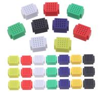 SHINEOFI 35pcs Mini Electronic Breadboard Kit Compact Soldering Practice Circuit Board for DIY Coding Projects Beginners Pcb Test Boards with Colors