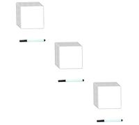 SHINEOFI 36 Pcs Reusable Whiteboard Sticker Labels with Black Dry Erase Pen Removable DIY Decals for Home Office School Self Stick to Do List Pads for Mirrors Cabinets Fridge Surfaces