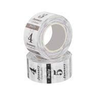 SHINEOFI 365 Days Date Calendar Labels Set - Black White Washi Paper Tape for Daily Planner Organization - Minimalist Number Stickers for Productivity Journals and Scrapbooking