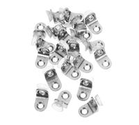 SHINEOFI 36Pcs Glass Shelf Bracket Set with Suction Cup Base, Alloy Right Angle Corner Glass Support Holders with 4X16Mm Stainless Steel Screws for Cabinet, Wardrobe, and Wall-Mounted Shelf