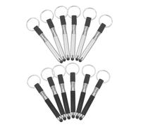 SHINEOFI 36pcs Portable Ballpoint Pen Keychain Stylus Pen for Touch Screen Mini Key Ring Tool Ballpoint Function for Everyday Carry