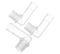 SHINEOFI 3Pcs 90 Degree Aquarium Connector Joints Fish Tank Hose Adapter Fitting Accessories for Air Pump Supplies
