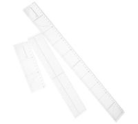 SHINEOFI 3pcs Acrylic Patchwork Rulers Set - Quilting Sewing Template Rulers 5x15cm, 5x50cm Quilting Guide for Clothing Crafting and DIY Sewing