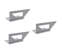 SHINEOFI 3pcs Aluminum Alloy Angle Ruler Woodworking T Ruler Multi Functional Measuring Tool for Carpenters and Engineers Durable and Easy to Read for Marking and Angle Checking
